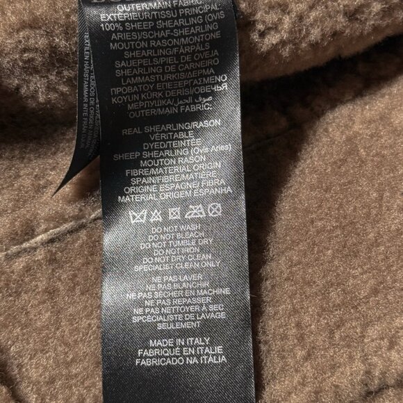 Burberry Prorsum FW12 Runway Beige Peplum Shearling Jacket - Picture 10 of 11